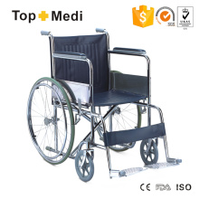 Cadeira de rodas de aço para deficientes manuais
